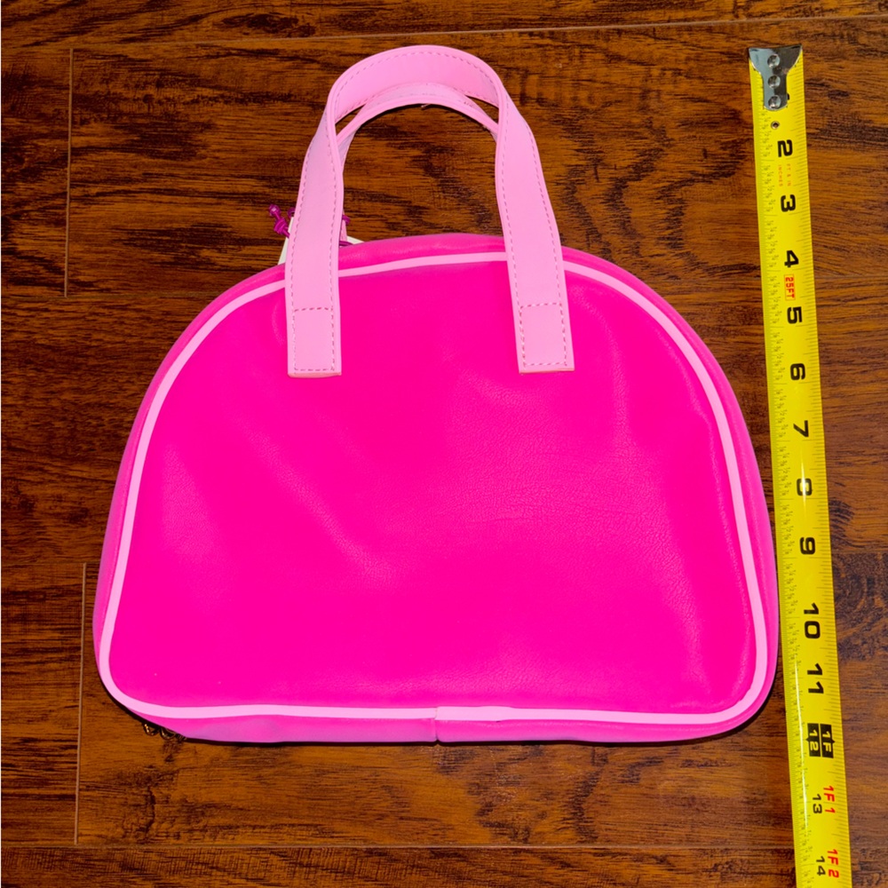 Juicy Couture NWT Hot Pink Travel Case Makeup Tote Bag with Zipper Compartments - Picture 6 of 7